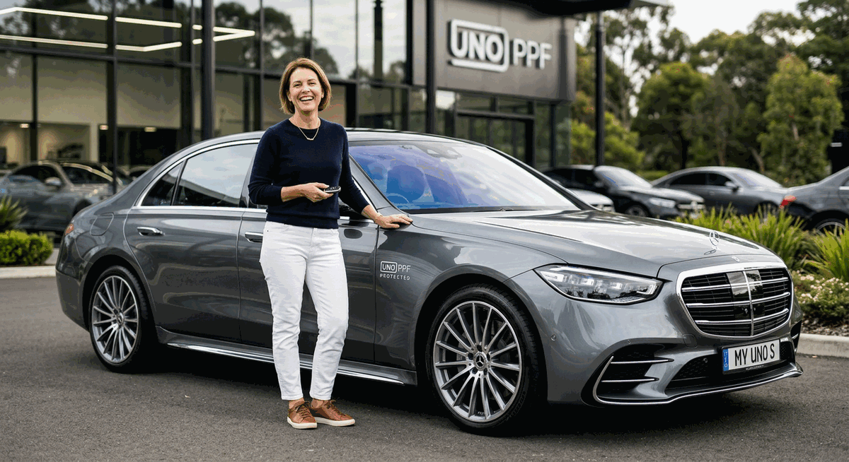 เจ้าของรถยนต์มีความสุขกับรถที่ติดฟิล์ม UNO PPF